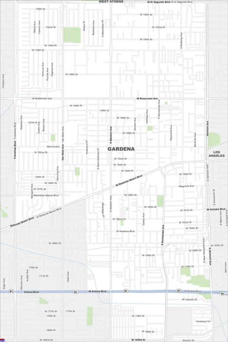 Gardena Map California