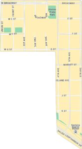 Gaslamp Quarter Map San Diego