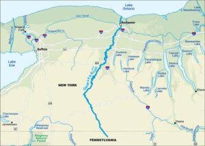 Genesee River Map