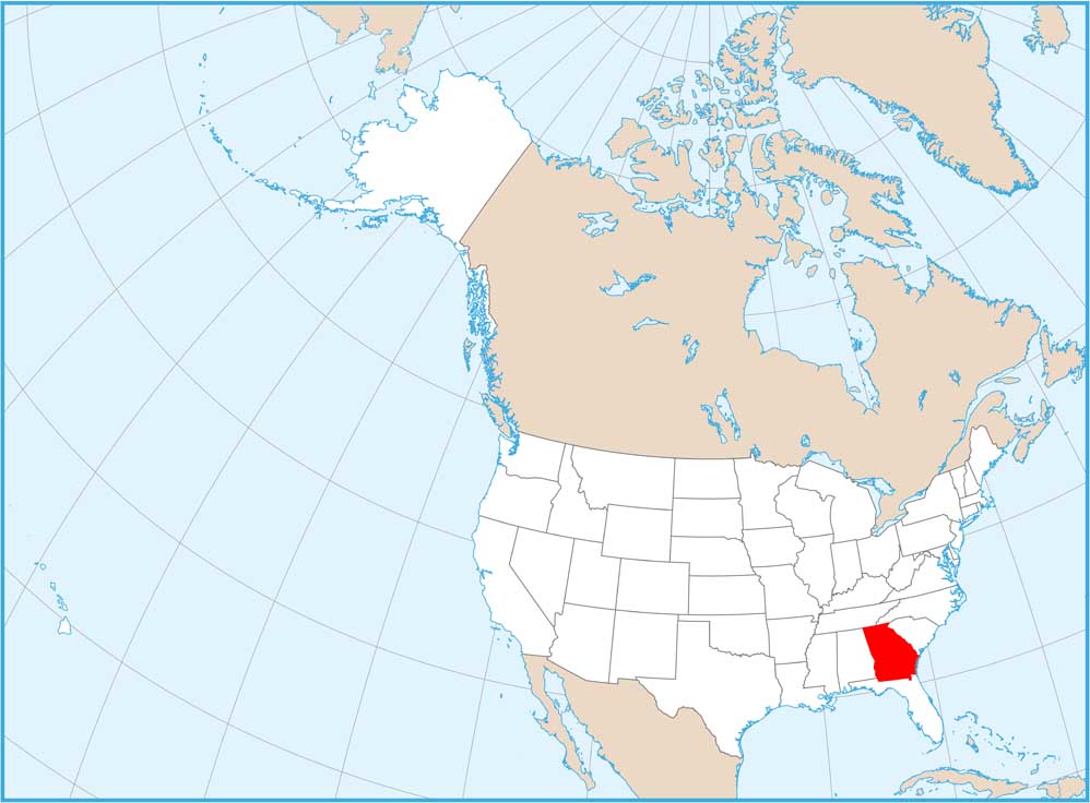 Georgia Location Map