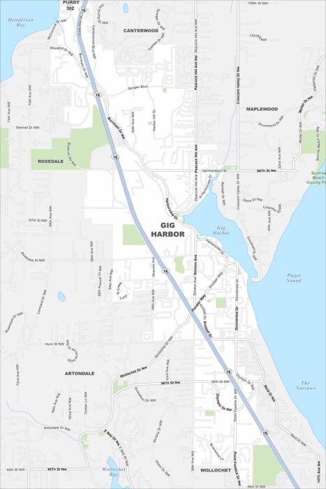 Gig Harbor Map Washington