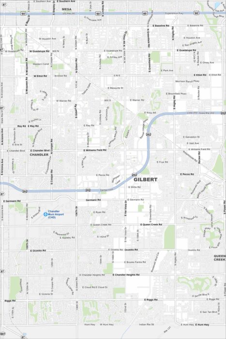 Gilbert Map Arizona