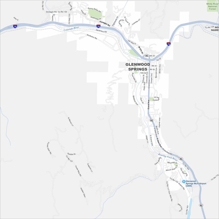 Glenwood Springs Map Colorado
