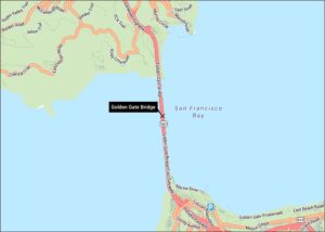 Golden Gate Bridge Map