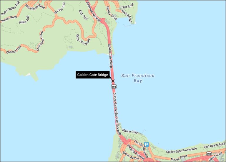 Golden Gate Bridge Map