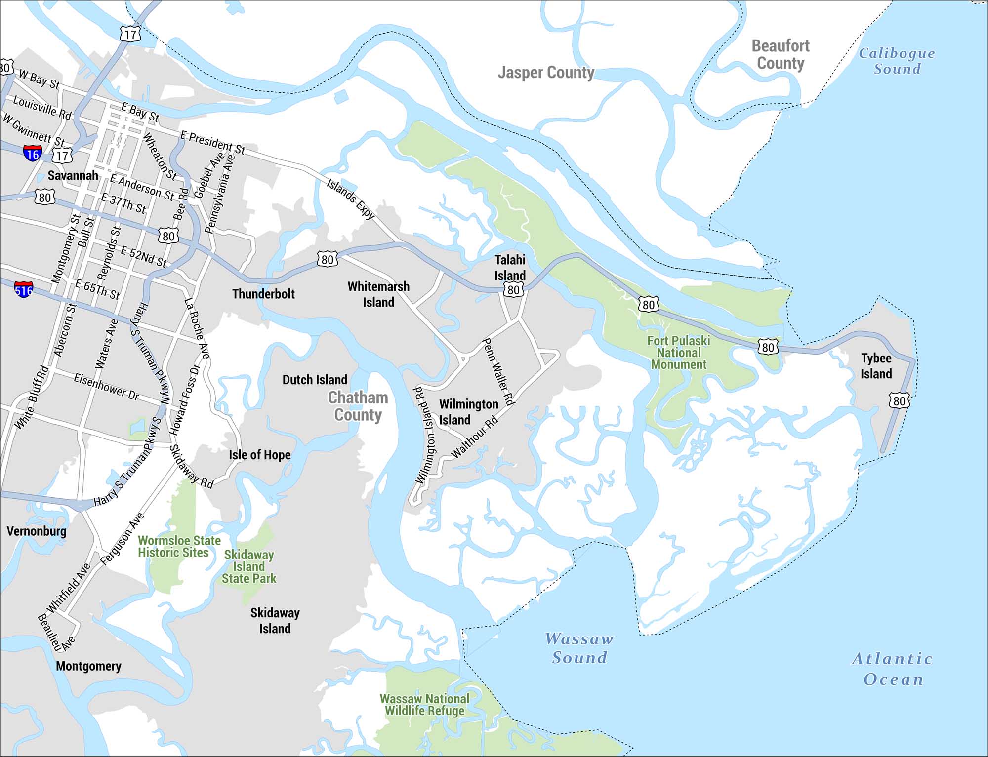 Golden Isles Map