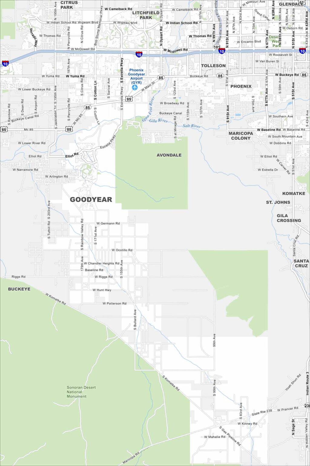 Phoenix Rude Map Downtown Phoenix Map - US Maps