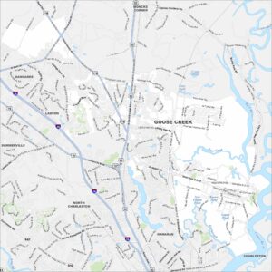 Goose Creek Map South Carolina