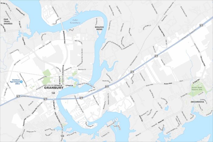 Granbury Map Texas
