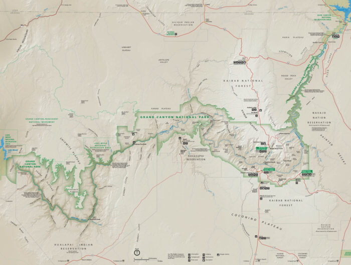 Grand Canyon National Park Map