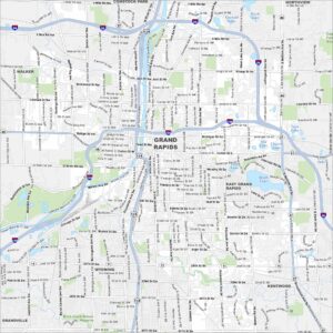 Grand Rapids Map Michigan