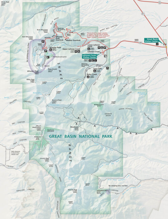 Great Basin National Park Map