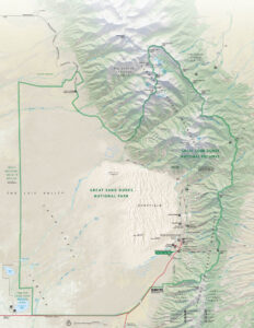 Great Sand Dunes National Park and Preserve Map