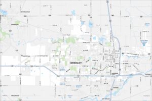 Greeley Map Colorado