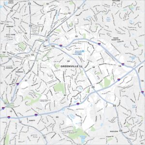 Greenville Map South Carolina