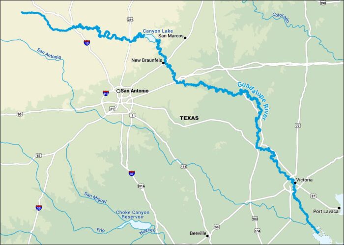 Guadalupe River Map