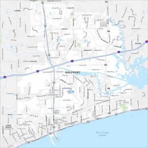 Gulfport Map Mississippi