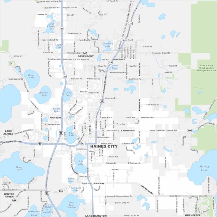 Haines City Map Florida