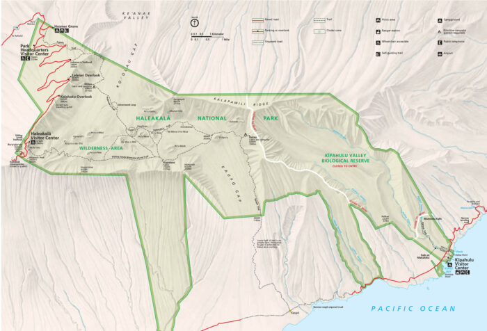 Haleakala National Park Map