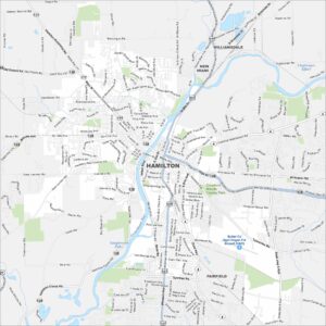 Hamilton Map Ohio