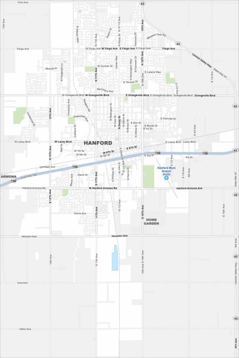 Hanford Map California