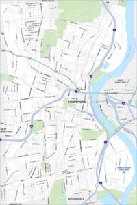 Hartford Map Connecticut