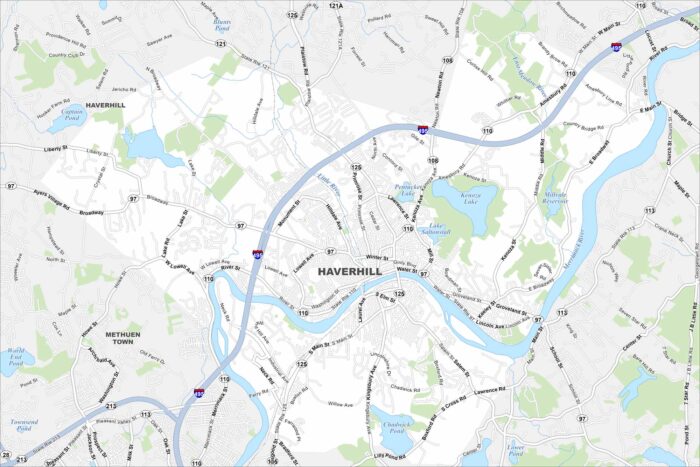 Haverhill Map Massachusetts