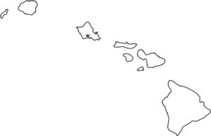 Hawaii Blank Map