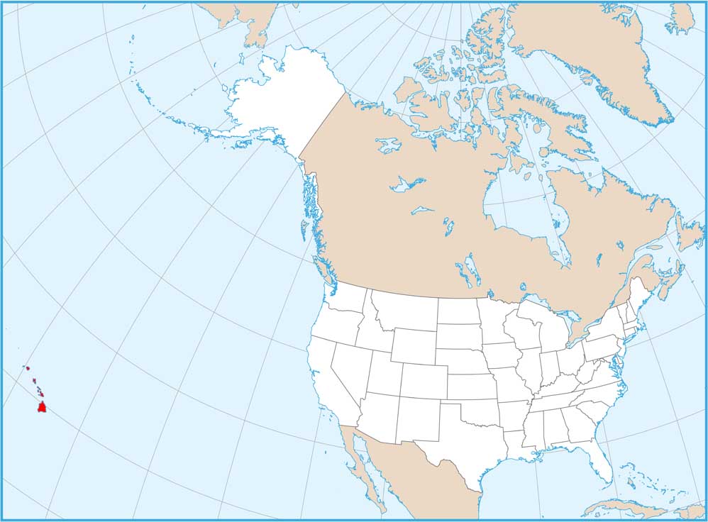 Hawaii Location Map