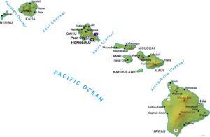 Hawaii Physical Map