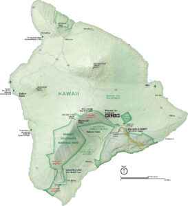 Hawaii Volcanoes National Park Map