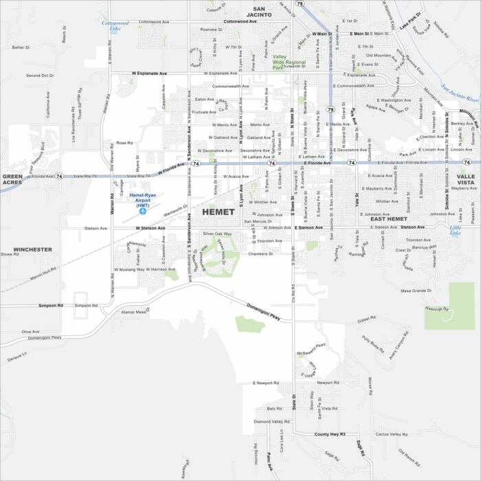 Hemet Map California