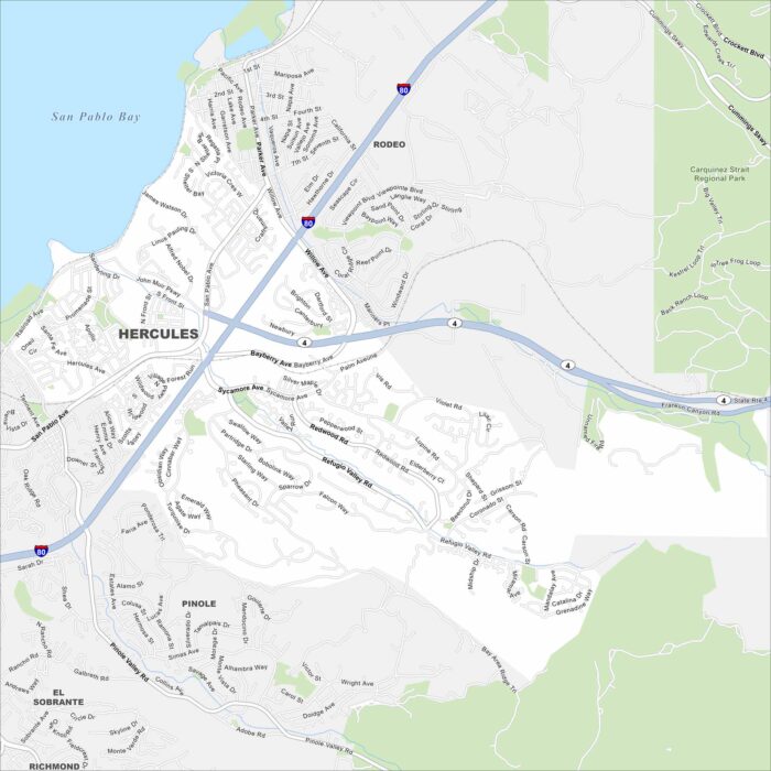 Hercules Map California