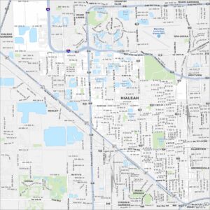 Hialeah Map Florida