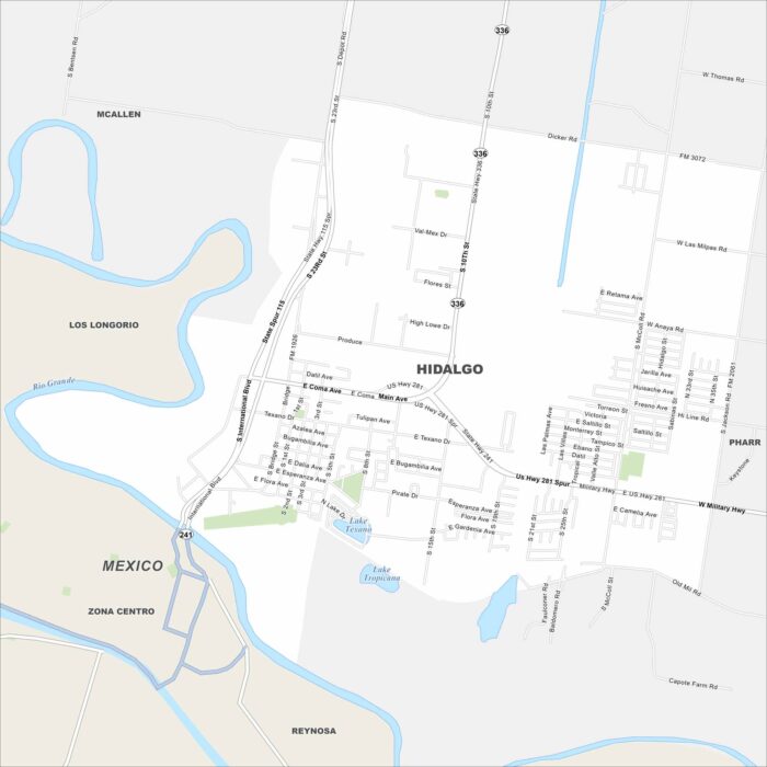 Hidalgo Map Texas