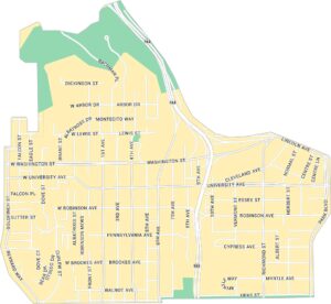 Hillcrest Map San Diego