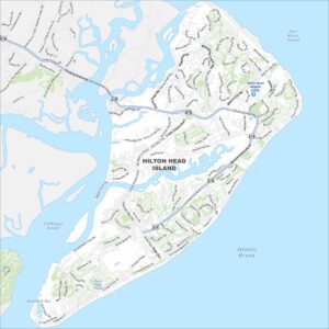 Hilton Head Island Map South Carolina