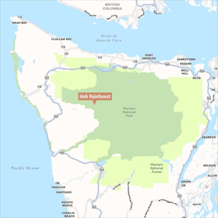 Hoh Rainforest Map