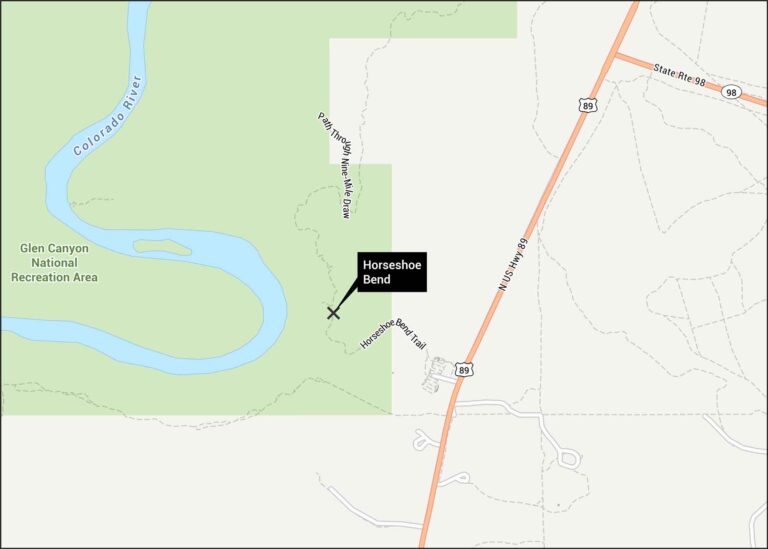 Horseshoe Bend Map