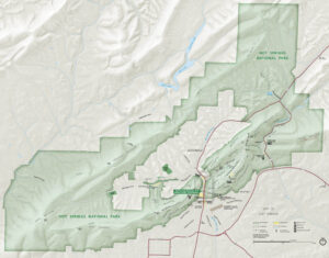 Hot Springs National Park Map
