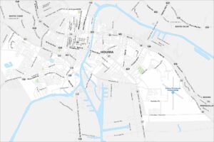 Houma Map Louisiana