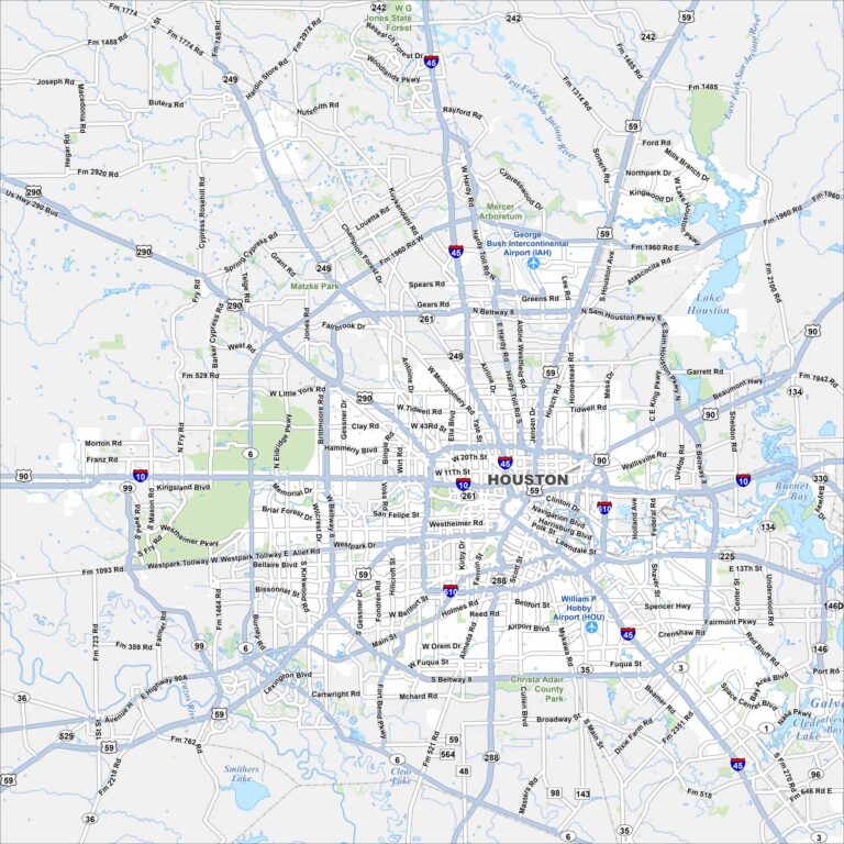 Map of Corpus Christi, Texas - US Maps