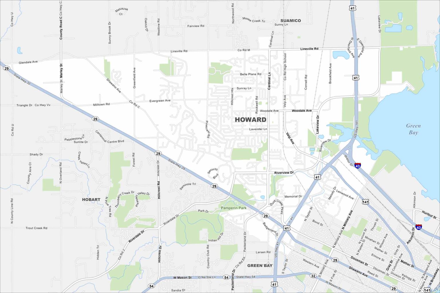 Map of Howard, Wisconsin - US Maps