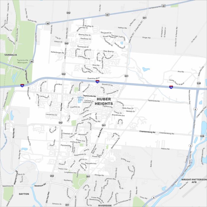 Huber Heights Map Ohio