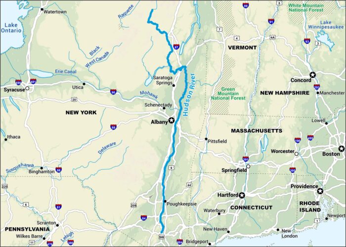 Hudson River Map