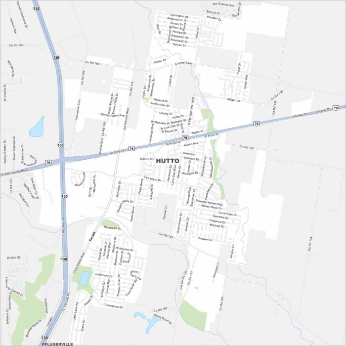 Hutto Map Texas