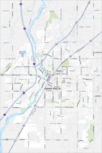 Idaho Falls Map Idaho