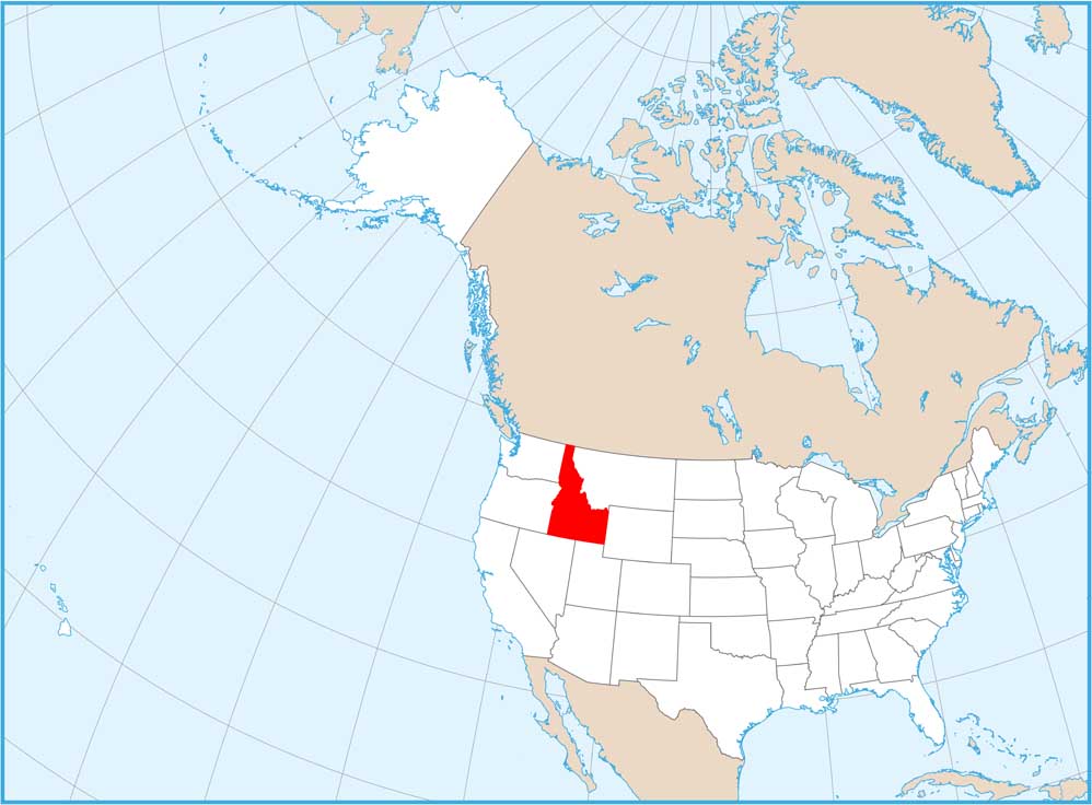 Idaho Location Map