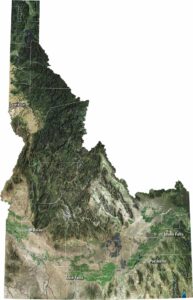 Idaho Satellite Map