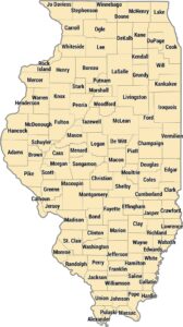 Illinois County Map